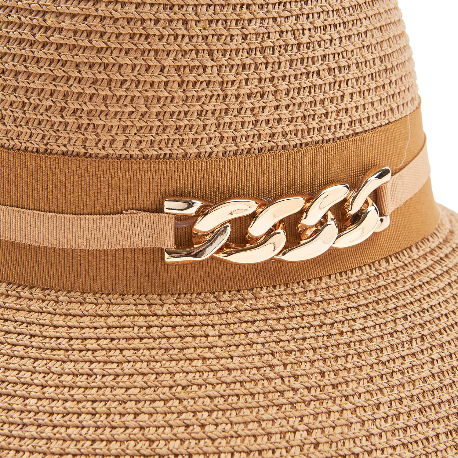 Verde ψάθινο γυναικείο καπέλο 05-0729 Μπεζ