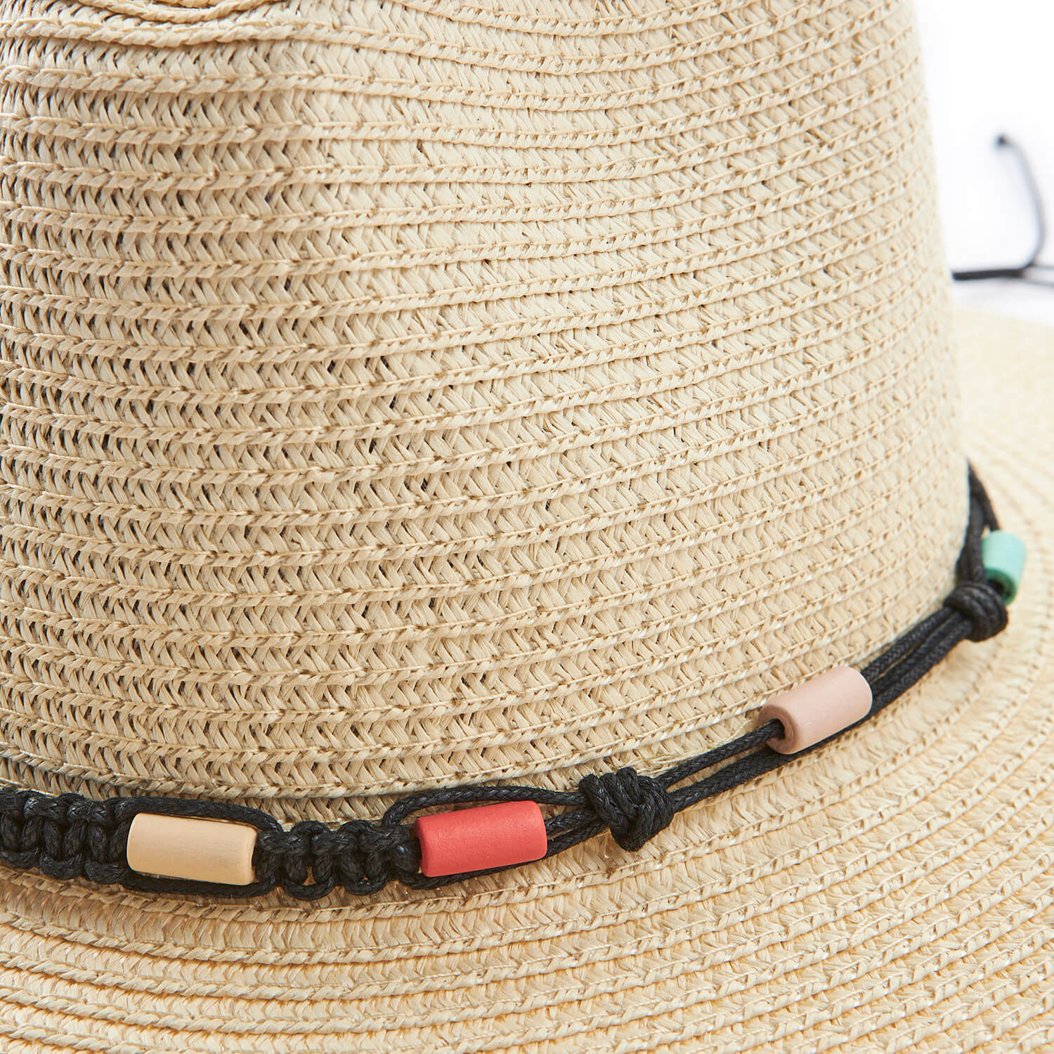 Verde ψάθινο γυναικείο καπέλο 05-0731 Εκρού