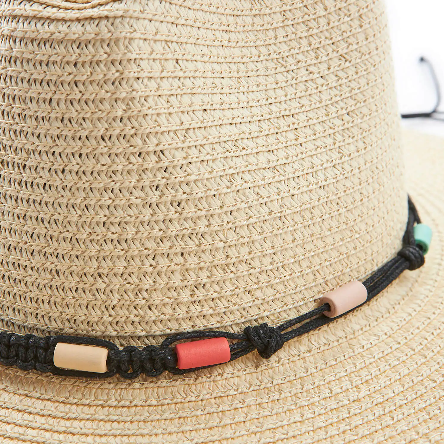 Verde ψάθινο γυναικείο καπέλο 05-0731 Εκρού