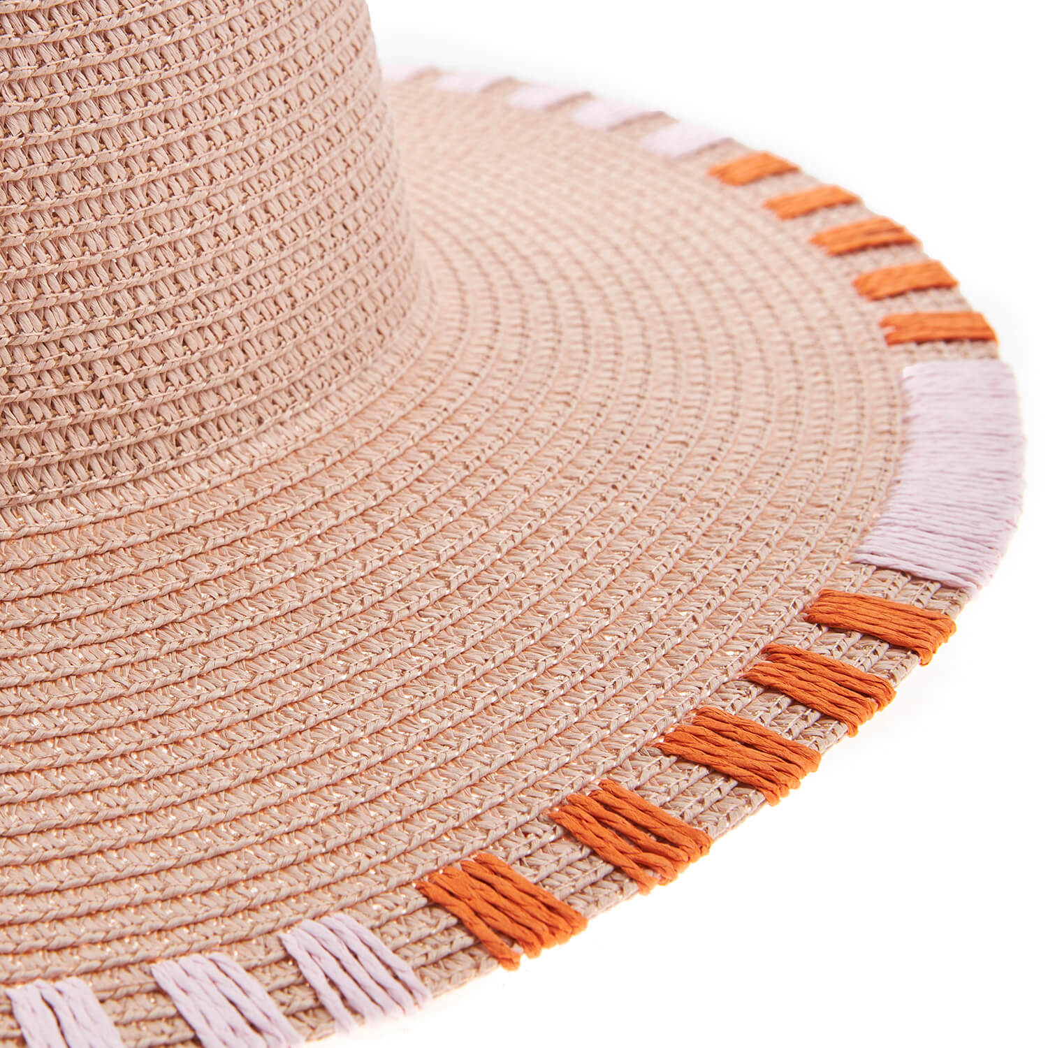 Verde ψάθινο γυναικείο καπέλο 05-0734 Ροζ