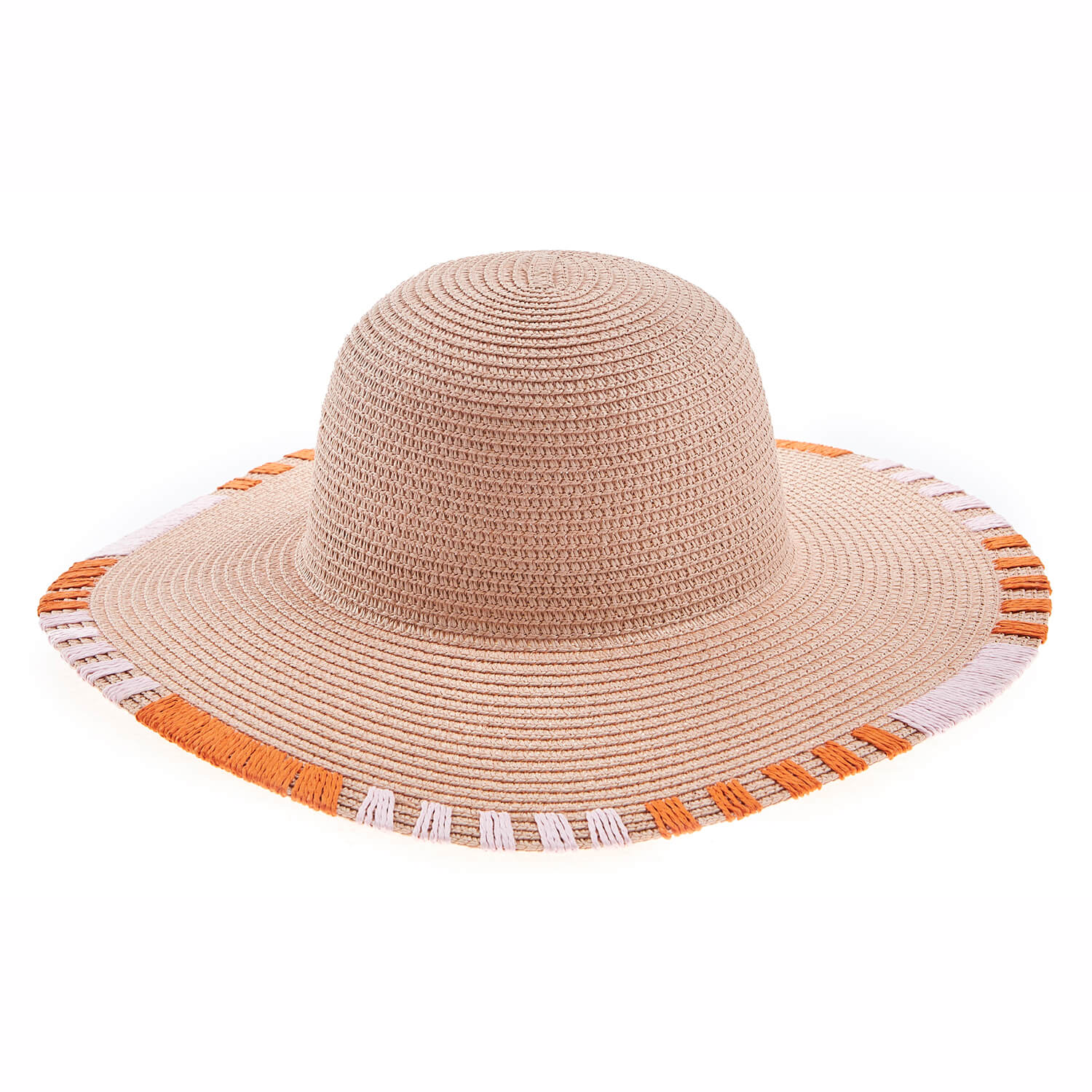 Verde ψάθινο γυναικείο καπέλο 05-0734 Ροζ