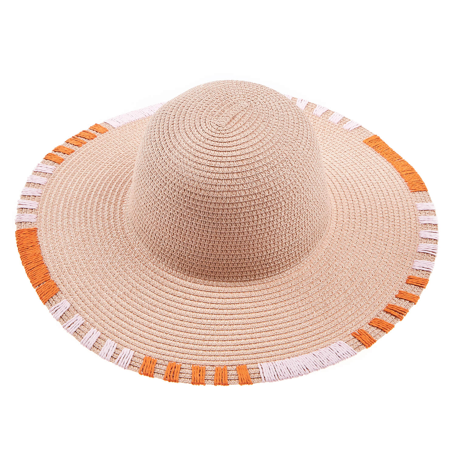 Verde ψάθινο γυναικείο καπέλο 05-0734 Ροζ