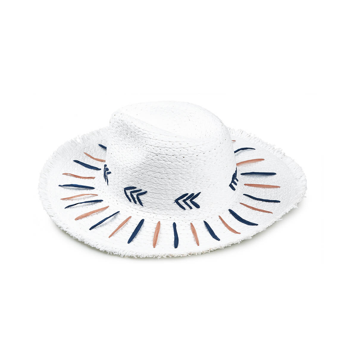 Verde Γυναικείο Καπέλο 05-0747 Ψάθινο Άσπρο