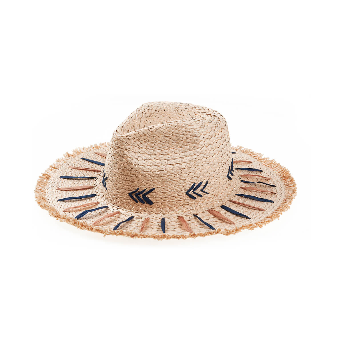 Verde Γυναικείο Καπέλο 05-0747 Ψάθινο Ροζ