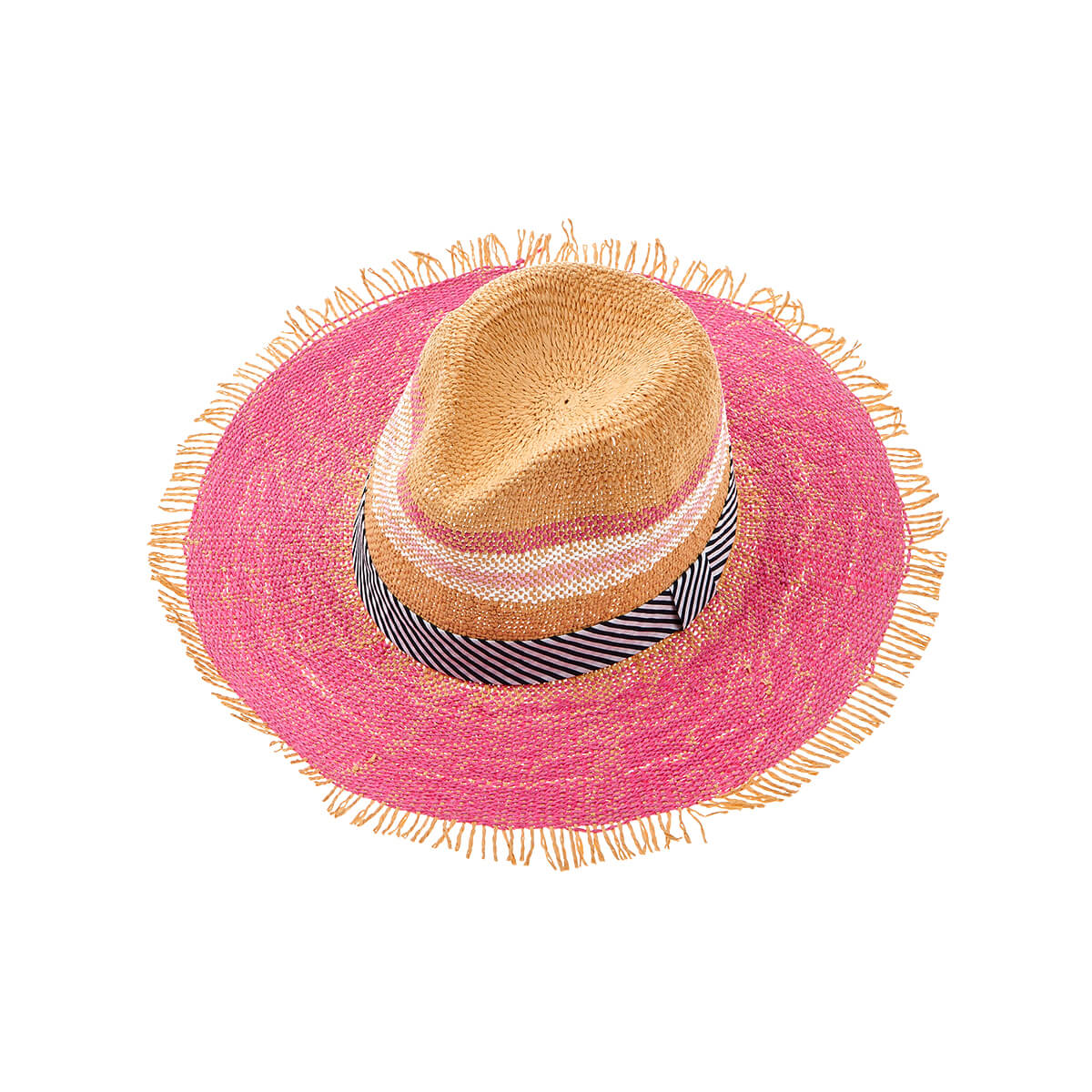 Verde Γυναικείο Καπέλο 05-0768 Ψάθινο Ροζ