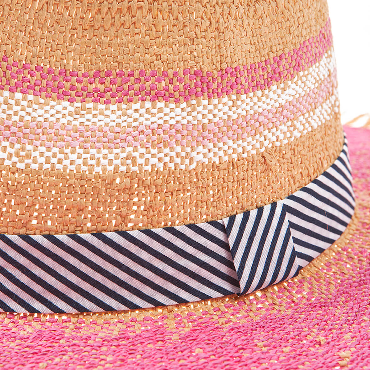 Verde Γυναικείο Καπέλο 05-0768 Ψάθινο Ροζ