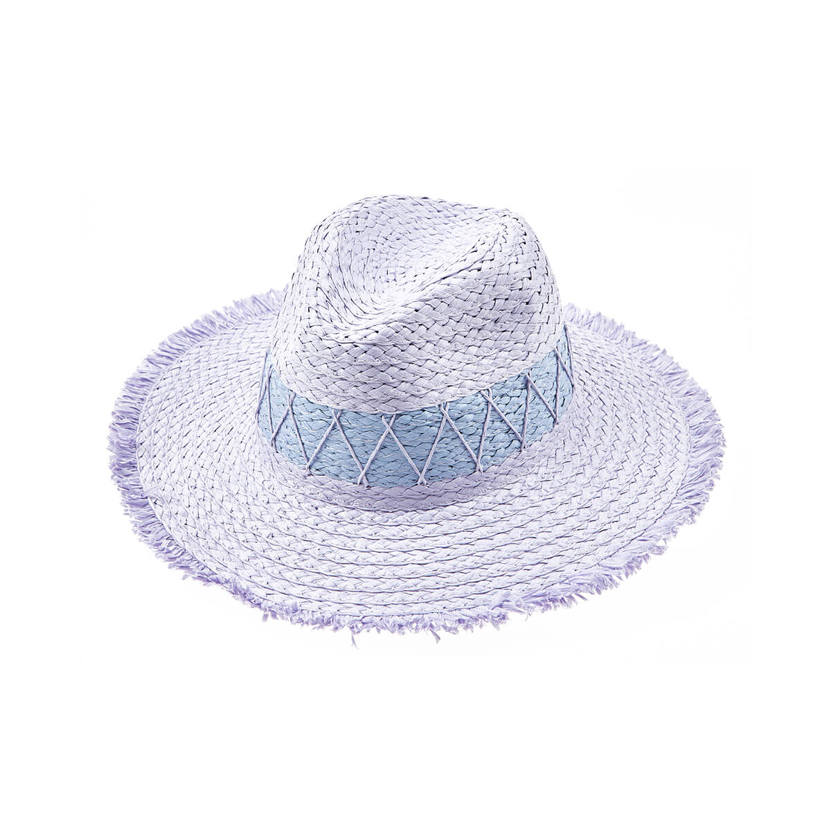 Verde Γυναικείο Καπέλο 05-0772 Ψάθινο Λιλά