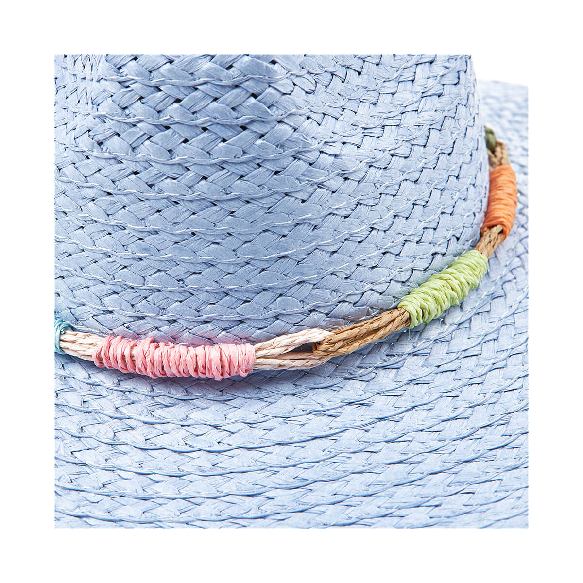 Verde Γυναικείο Καπέλο 05-0773 Ψάθινο Μπλε