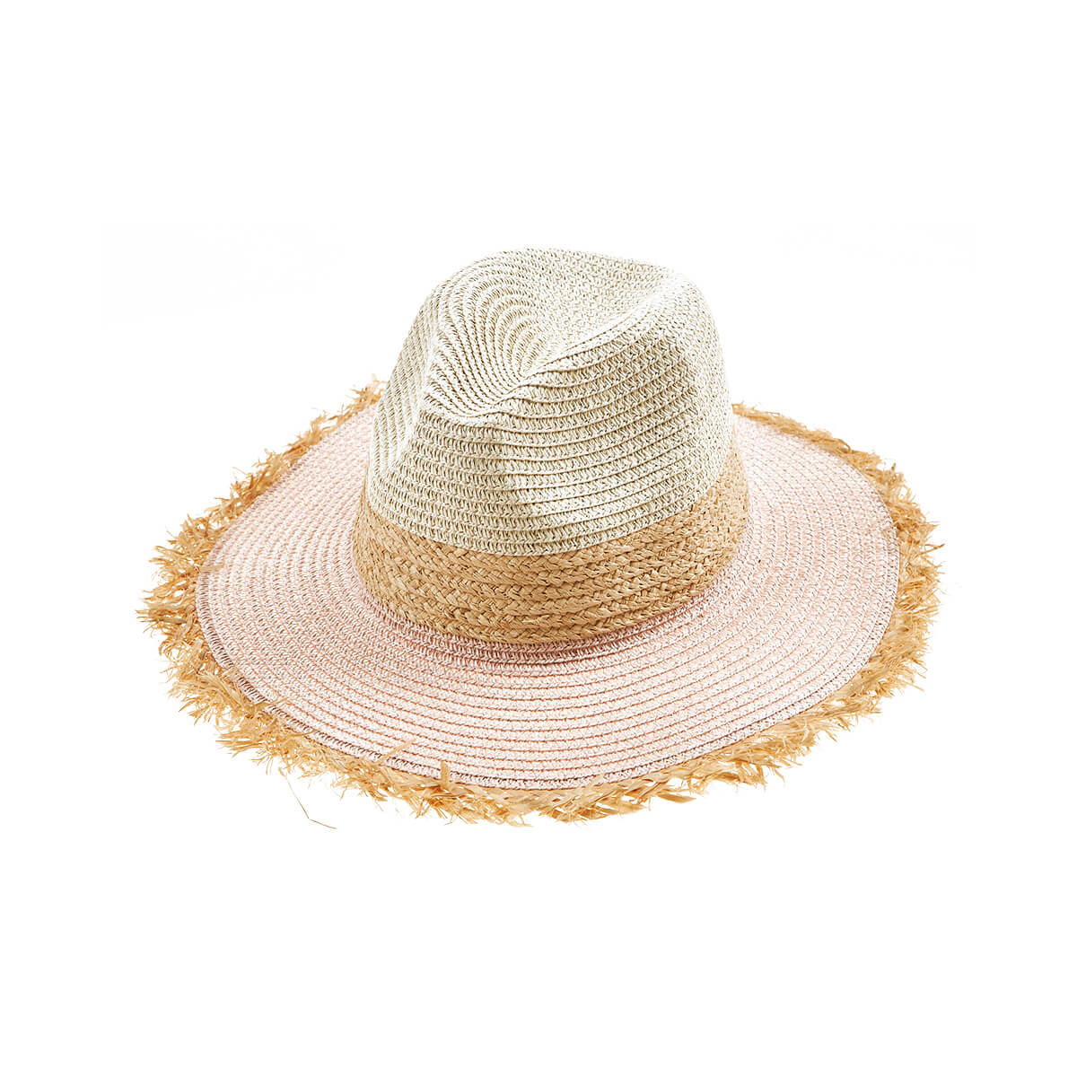 Verde Γυναικείο Καπέλο 05-0778 Ψάθινο Ροζ