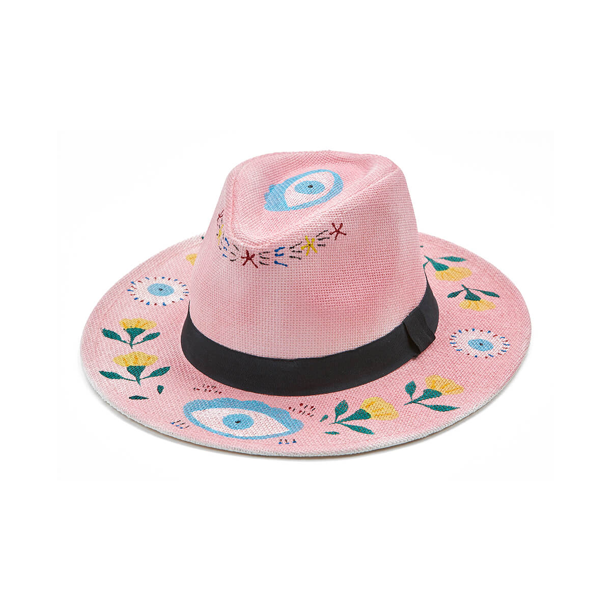 Verde Γυναικείο Καπέλο 05-0783 Ψάθινο Ροζ