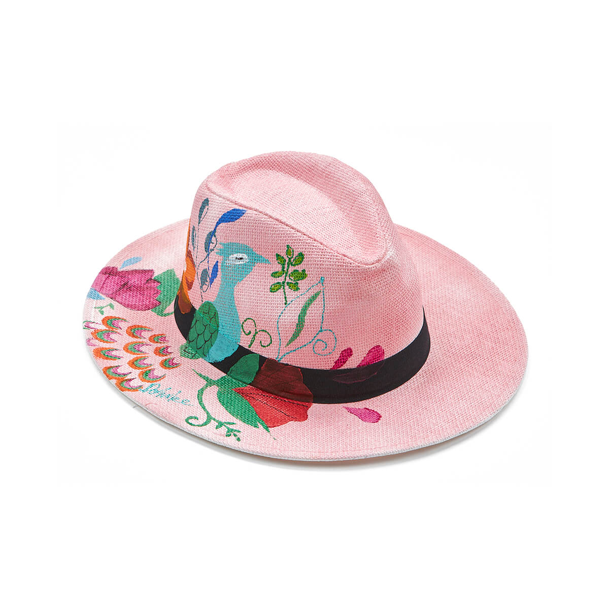 Verde Γυναικείο Καπέλο 05-0784 Ψάθινο Ροζ