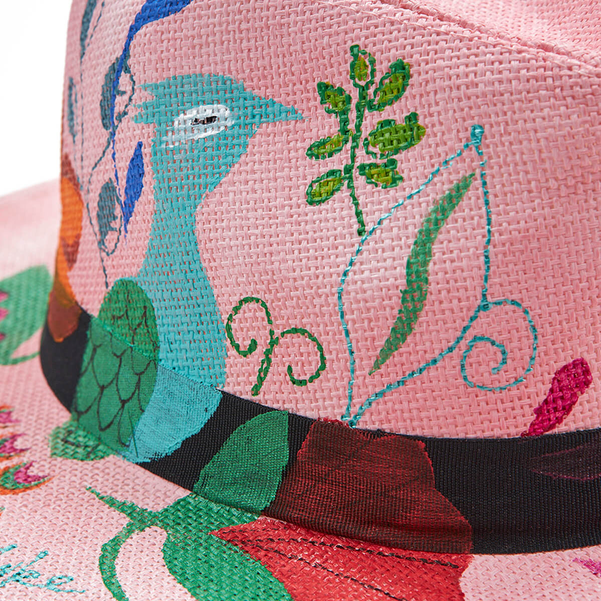 Verde Γυναικείο Καπέλο 05-0784 Ψάθινο Ροζ