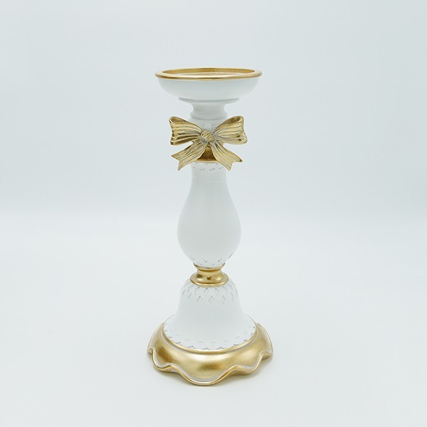 ΚΗΡΟΠΗΓΙΟ ΜΕ ΦΙΟΓΚΟ ΠΟΛΥΡΕΖΙΝ ΛΕΥΚΟ-ΧΡΥΣΟ 11.8×11.8×26.5cm