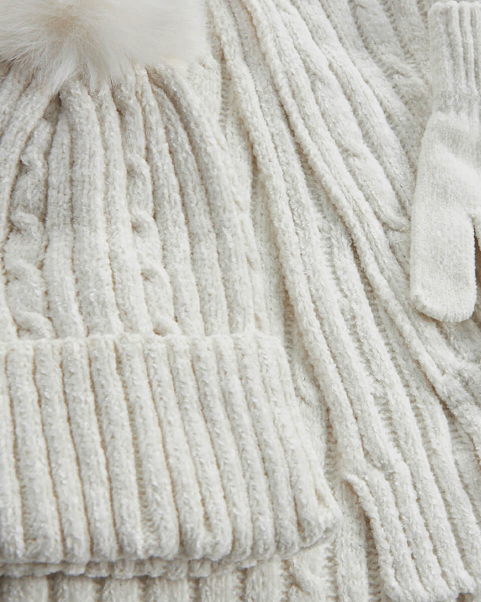 VERDE ΣΕΤ ΚΑΣΚΟΛ ΣΚΟΥΦΟΣ ΓΑΝΤΙΑ 06-0001287 ΑΣΠΡΟ