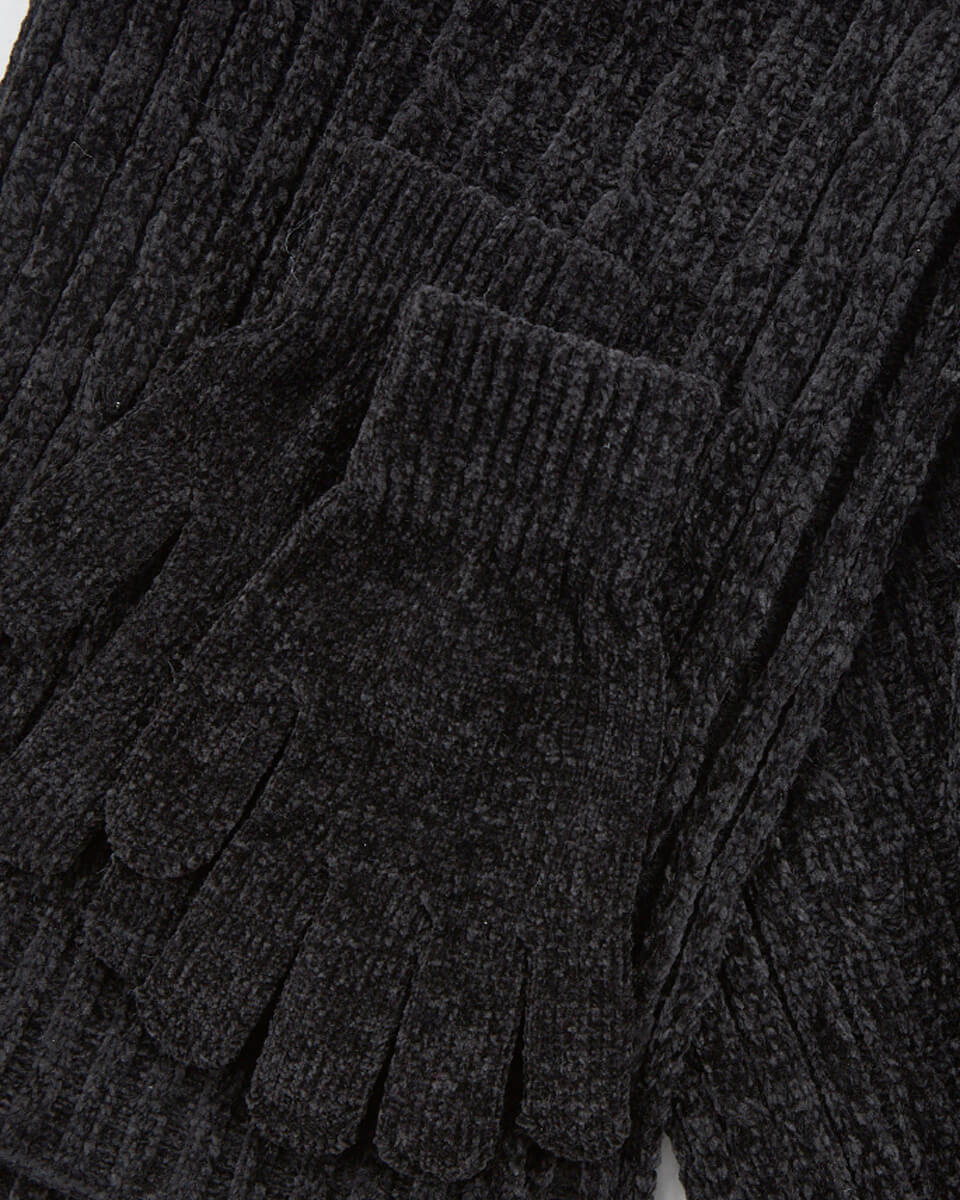 VERDE ΣΕΤ ΚΑΣΚΟΛ ΣΚΟΥΦΟΣ ΓΑΝΤΙΑ 06-0001287 ΜΑΥΡΟ