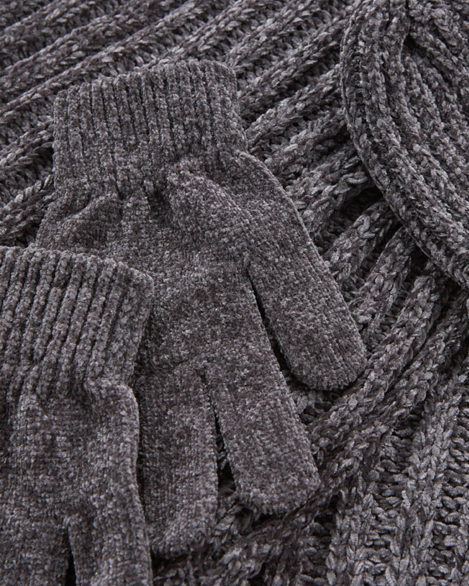 VERDE ΣΕΤ ΚΑΣΚΟΛ ΣΚΟΥΦΟΣ ΓΑΝΤΙΑ 06-0001290 ΓΚΡΙ