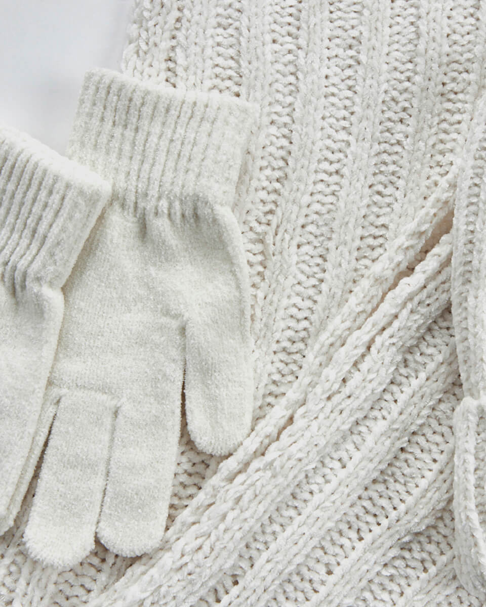 VERDE ΣΕΤ ΚΑΣΚΟΛ ΣΚΟΥΦΟΣ ΓΑΝΤΙΑ 06-0001290 ΕΚΡΟΥ