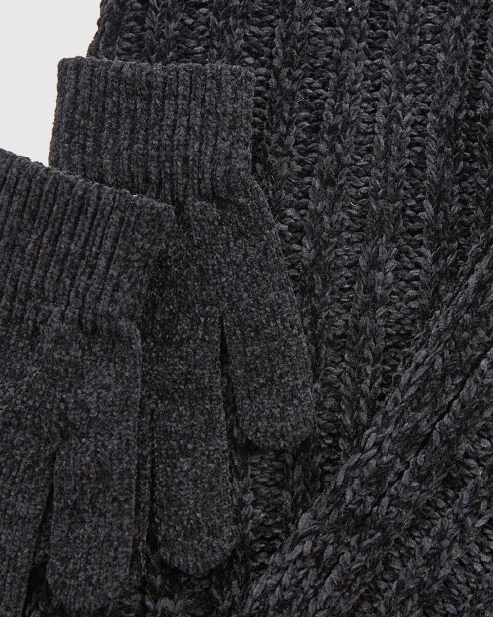 VERDE ΣΕΤ ΚΑΣΚΟΛ ΣΚΟΥΦΟΣ ΓΑΝΤΙΑ 06-0001290 ΜΑΥΡΟ