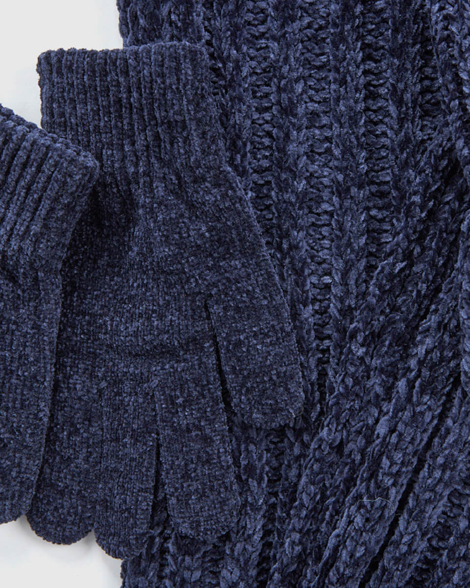 VERDE ΣΕΤ ΚΑΣΚΟΛ ΣΚΟΥΦΟΣ ΓΑΝΤΙΑ 06-0001290 ΜΠΛΕ