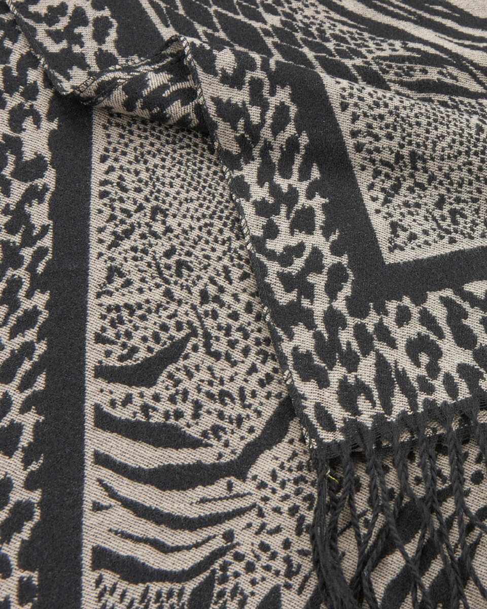 VERDE ΓΥΝΑΙΚΕΙΟ ΚΑΣΚΟΛ 06-0001334  ANIMAL PRINT ΜΑΥΡΟ