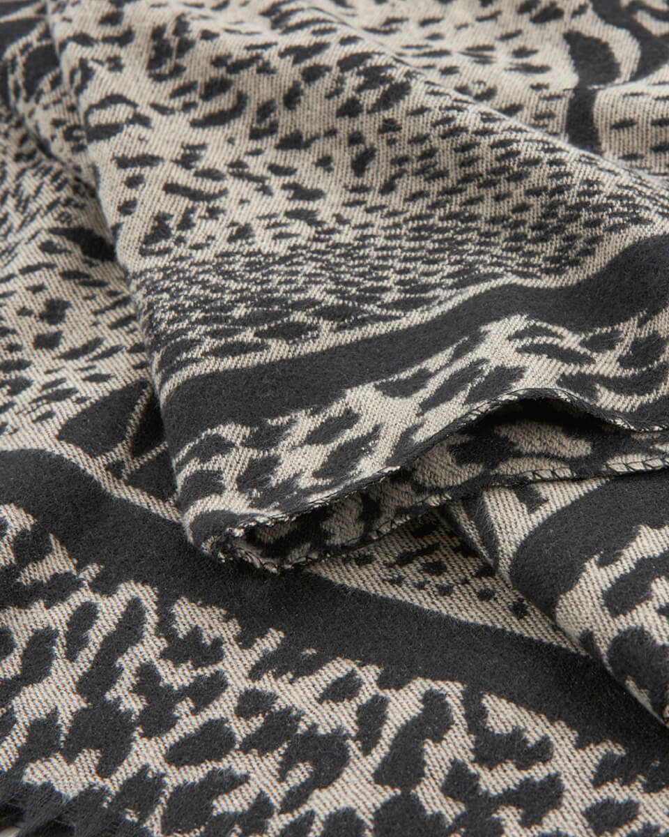 VERDE ΓΥΝΑΙΚΕΙΟ ΚΑΣΚΟΛ 06-0001334  ANIMAL PRINT ΜΑΥΡΟ