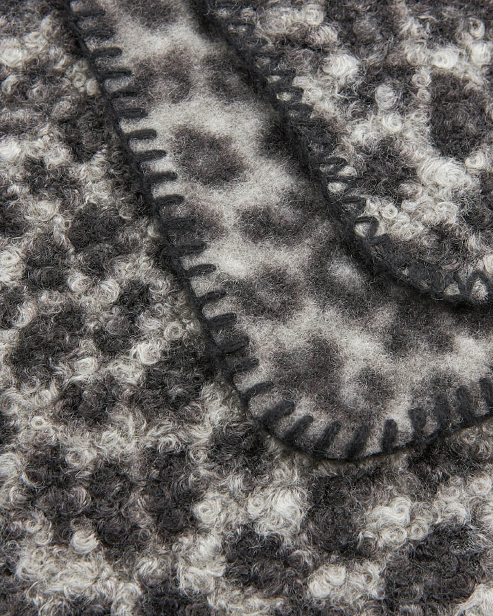 VERDE ΓΥΝΑΙΚΕΙΟ ΚΑΣΚΟΛ 06-0001335 ANIMAL PRINT ΜΑΥΡΟ