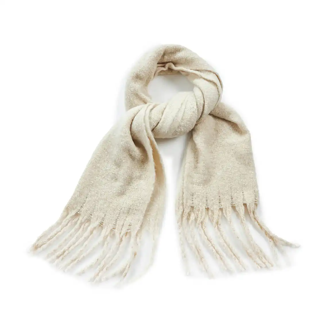 Verde Γυναικείο κασκόλ 180*50cm 06-1021 Εκρού Verde Γυναικείο κασκόλ 180*50cm 06-1021 Εκρού