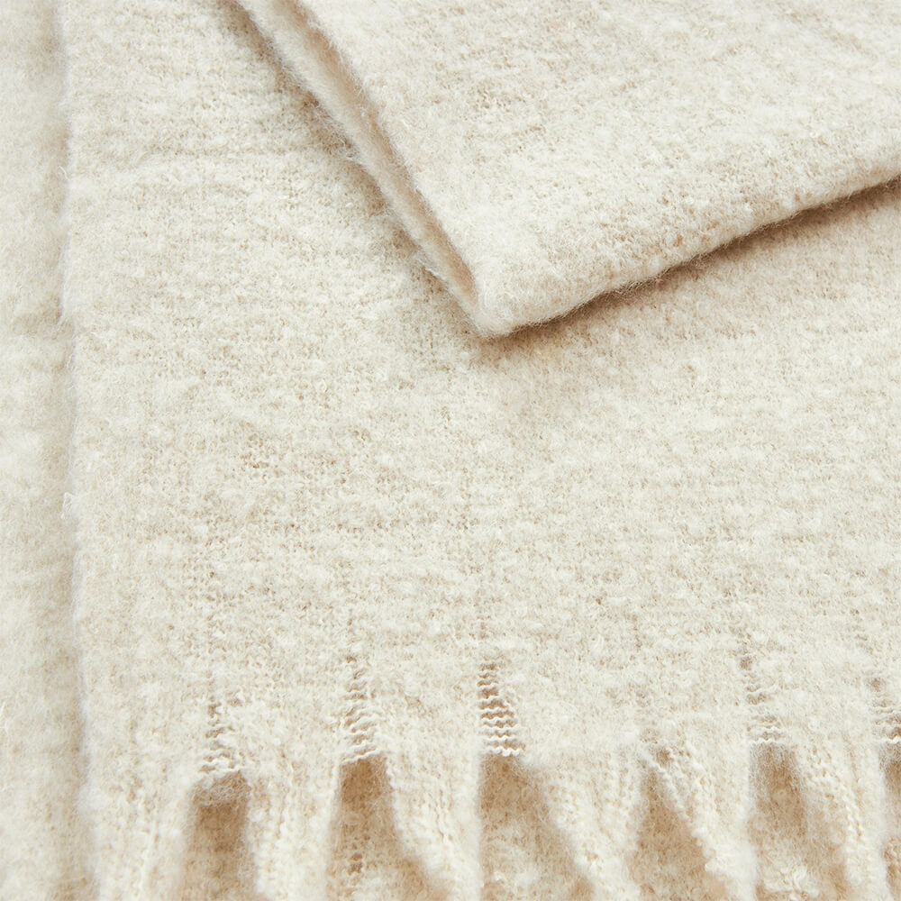 Verde Γυναικείο κασκόλ 180*50cm 06-1021 Εκρού