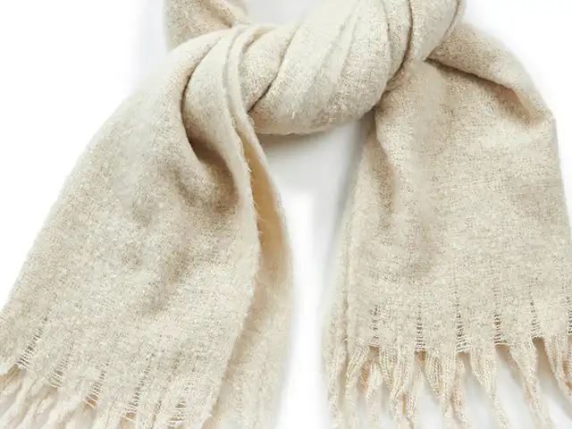 Verde Γυναικείο κασκόλ 180*50cm 06-1021 Εκρού