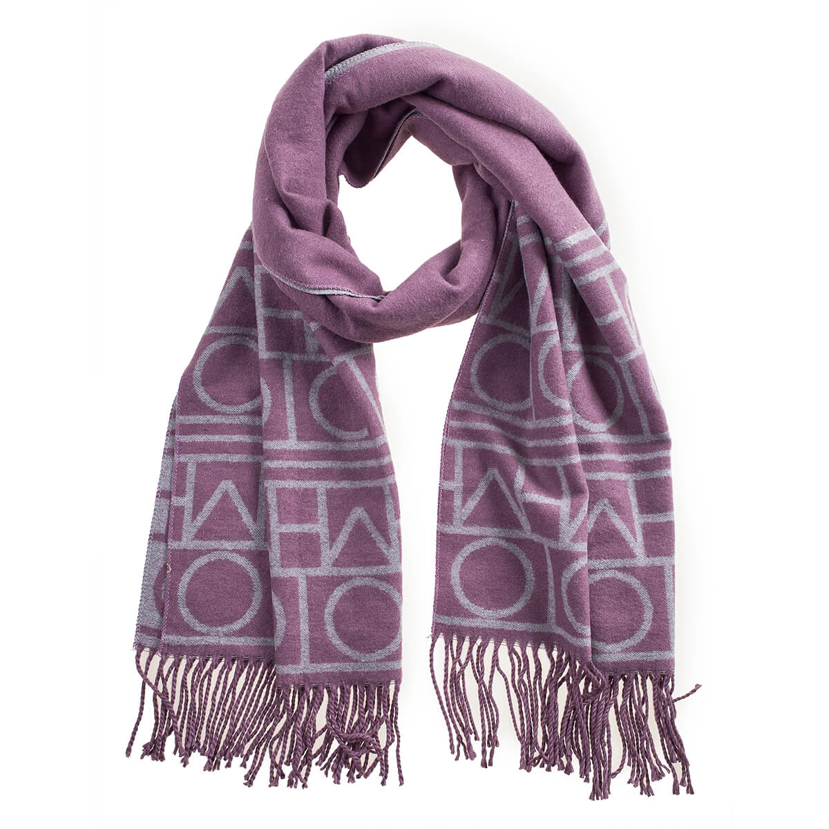 Verde Γυναικείο Κασκόλ 06-1106 Μωβ