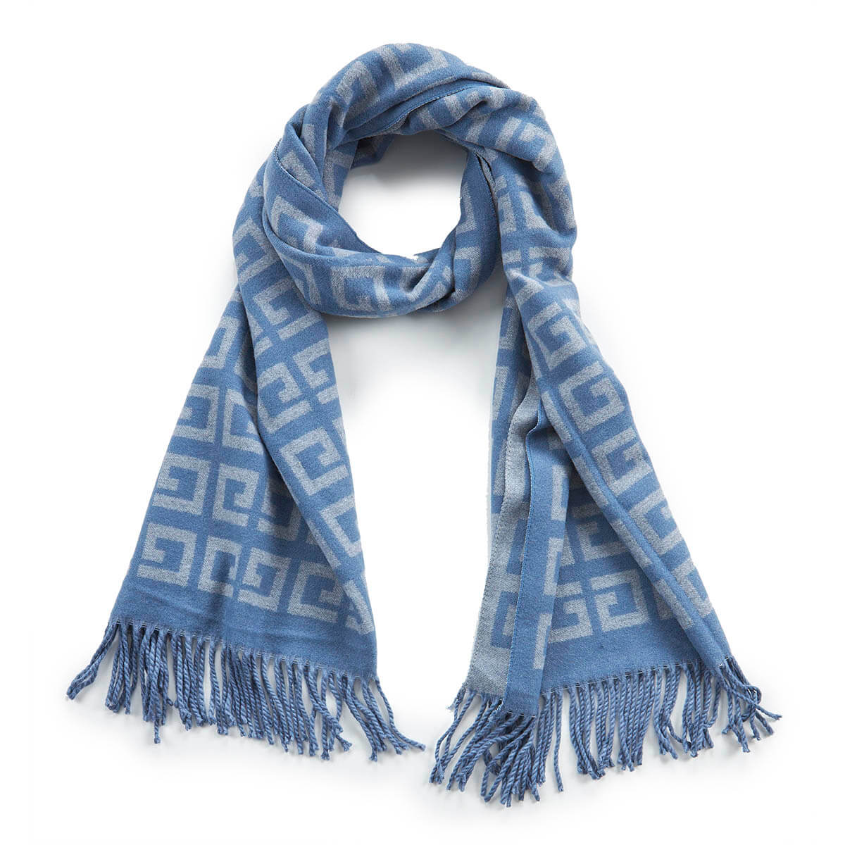 Verde Γυναικείο Κασκόλ 06-1107 Μπλε