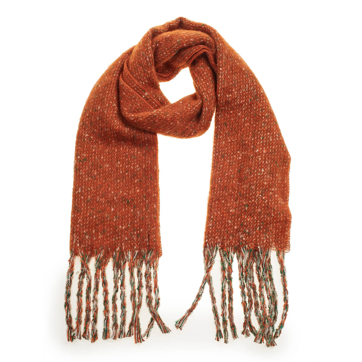 Verde Γυναικείο Κασκόλ 06-1138 Κεραμιδί