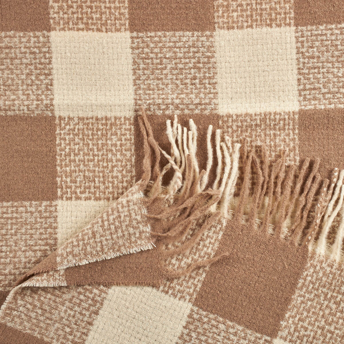 Verde Γυναικείο Κασκόλ 06-1145 Εκρού