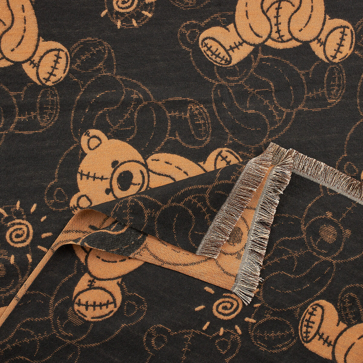 Verde Γυναικείο Κασκόλ 06-1150 Μαύρο