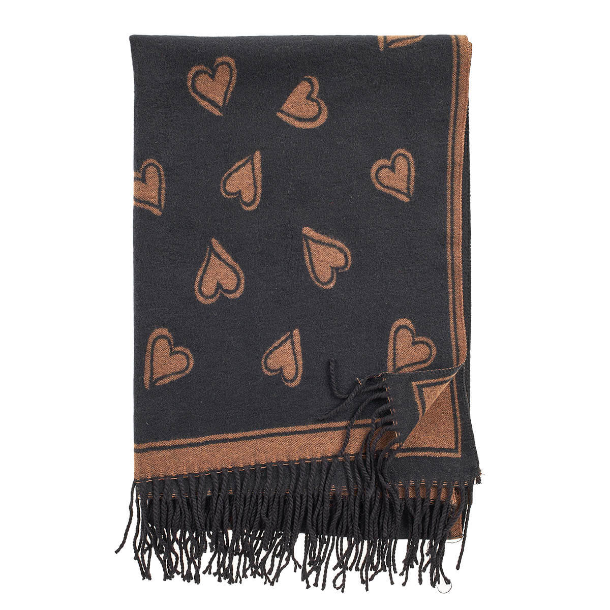 Verde Γυναικείο Κασκόλ 06-1155 Μαύρο