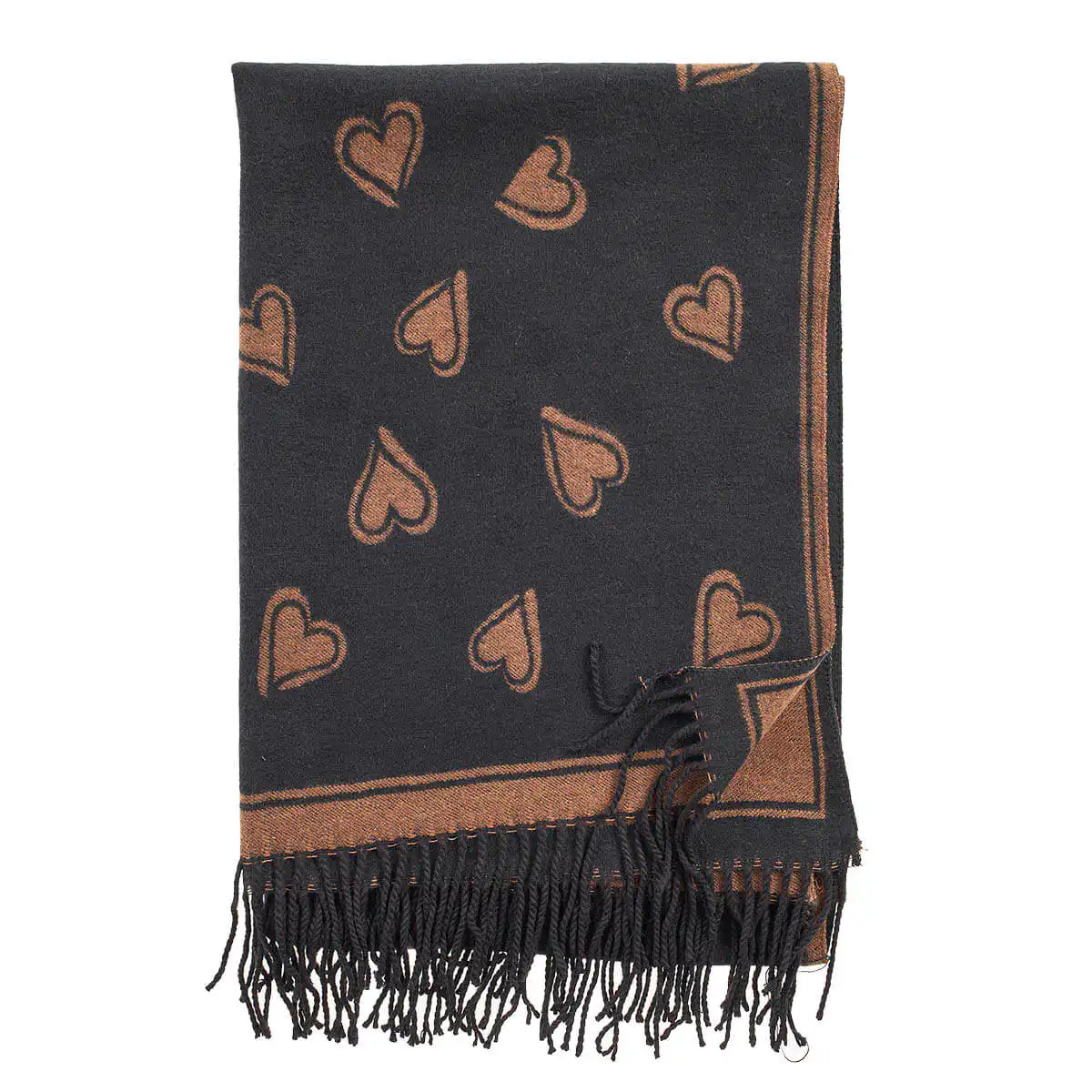 Verde Γυναικείο Κασκόλ 06-1155 Μαύρο