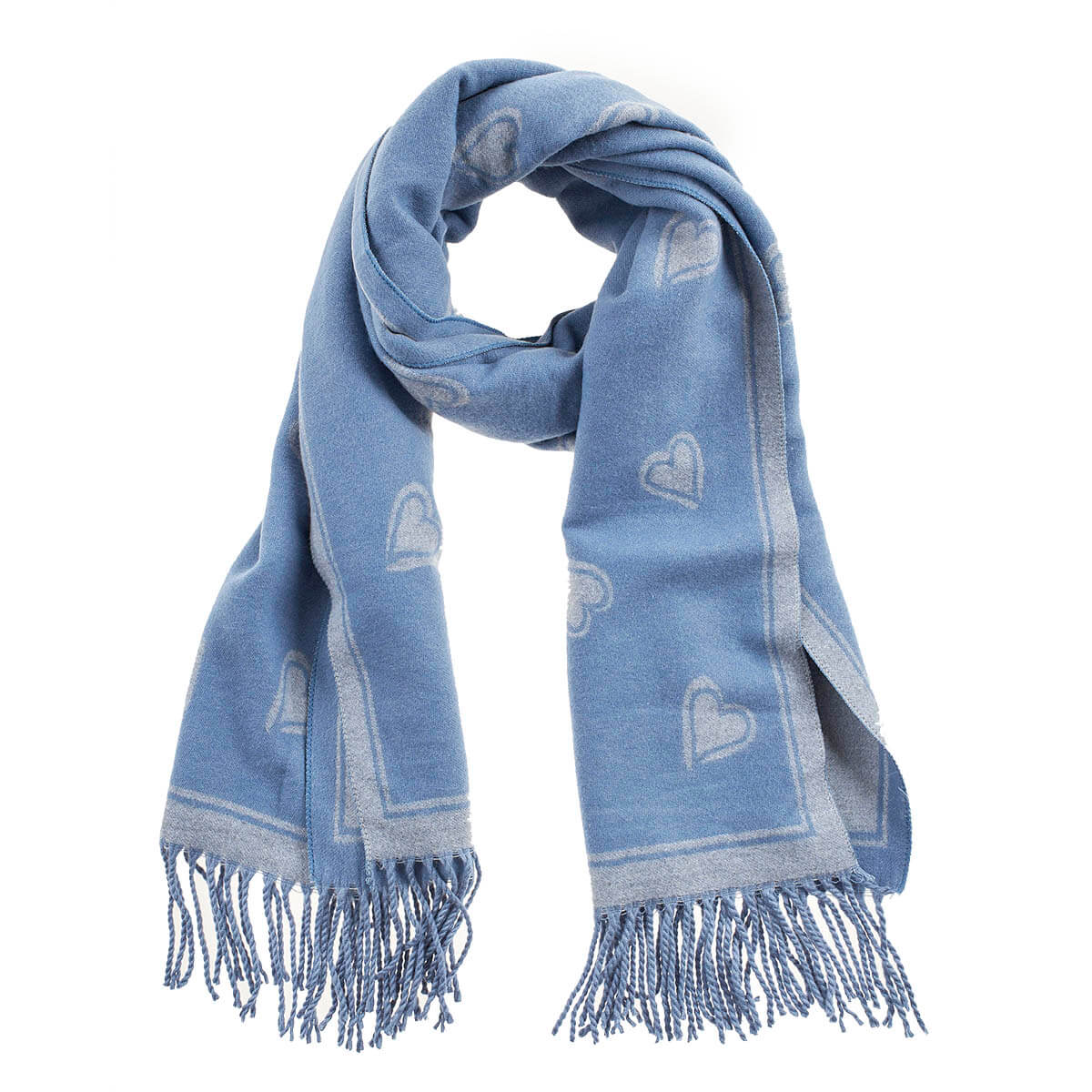 Verde Γυναικείο Κασκόλ 06-1155 Μπλε