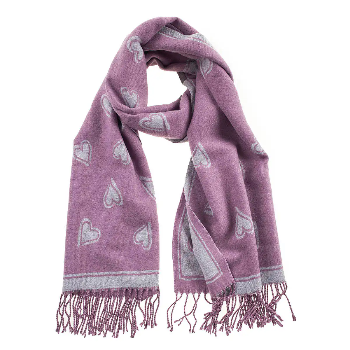 Verde Γυναικείο Κασκόλ 06-1155 Μωβ