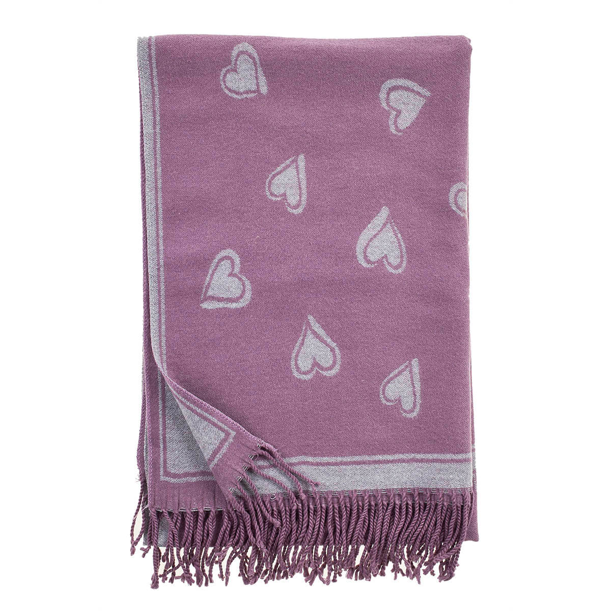 Verde Γυναικείο Κασκόλ 06-1155 Μωβ