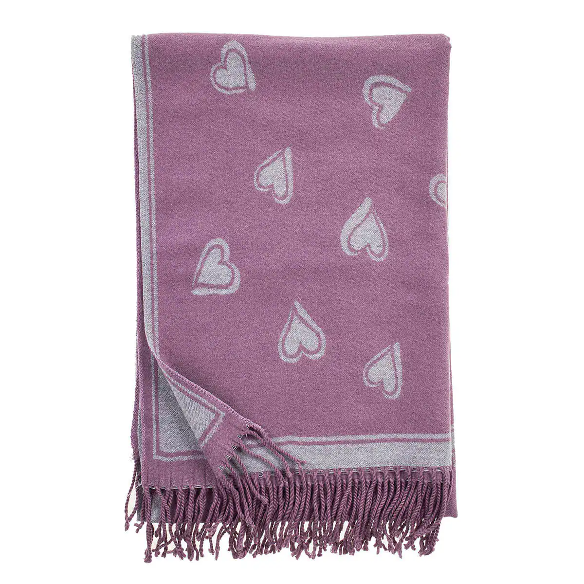 Verde Γυναικείο Κασκόλ 06-1155 Μωβ