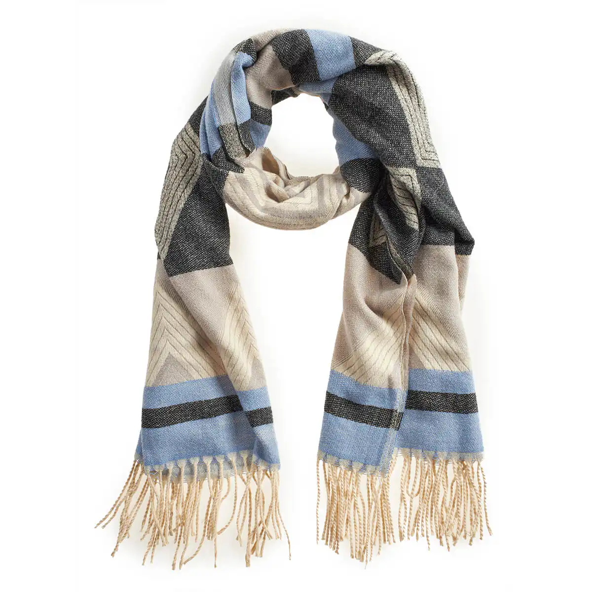 Verde Γυναικείο Κασκόλ 06-1156 Μπλε