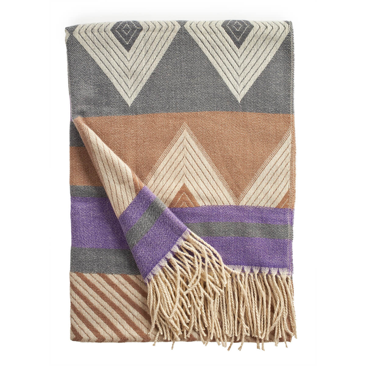 Verde Γυναικείο Κασκόλ 06-1156 Μωβ