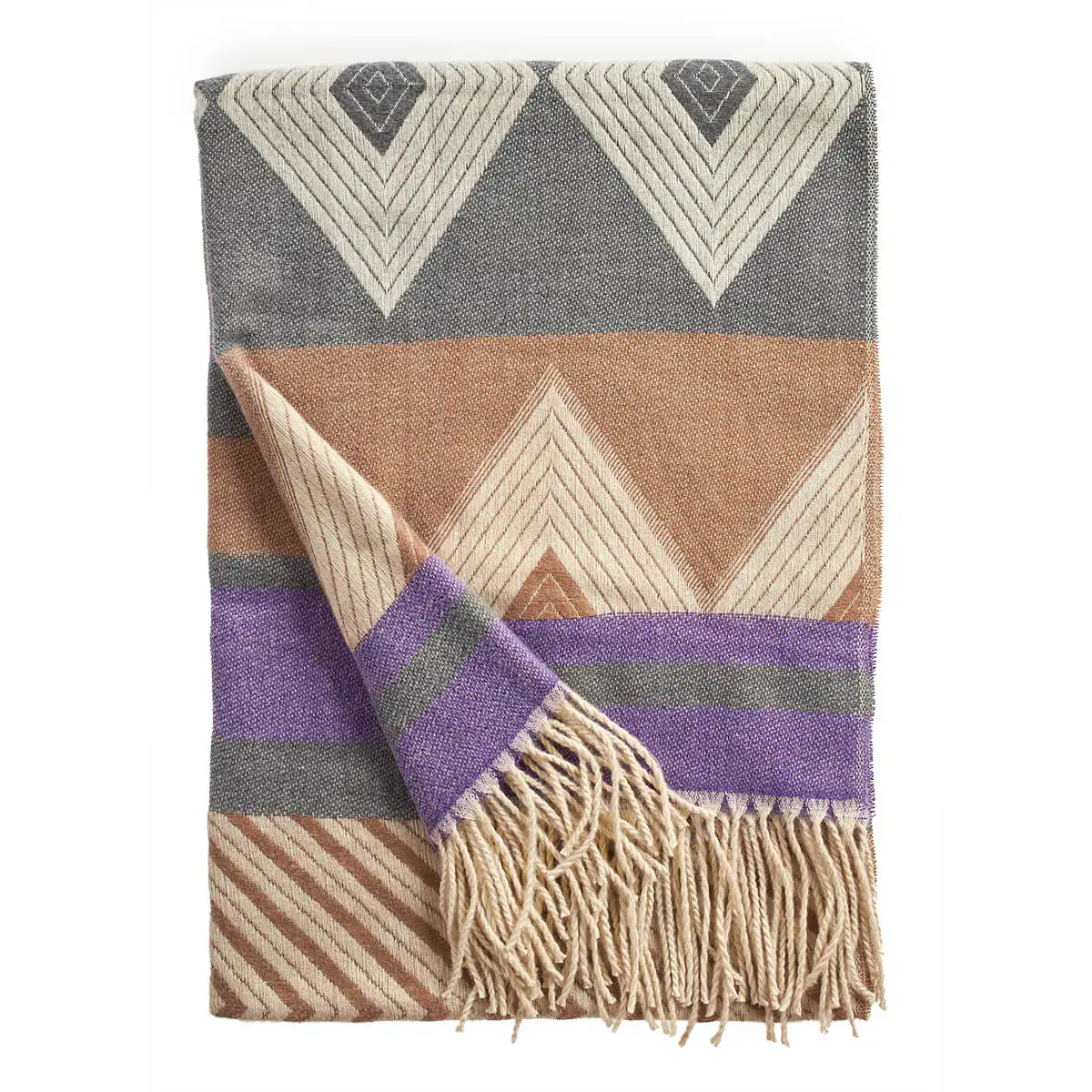 Verde Γυναικείο Κασκόλ 06-1156 Μωβ