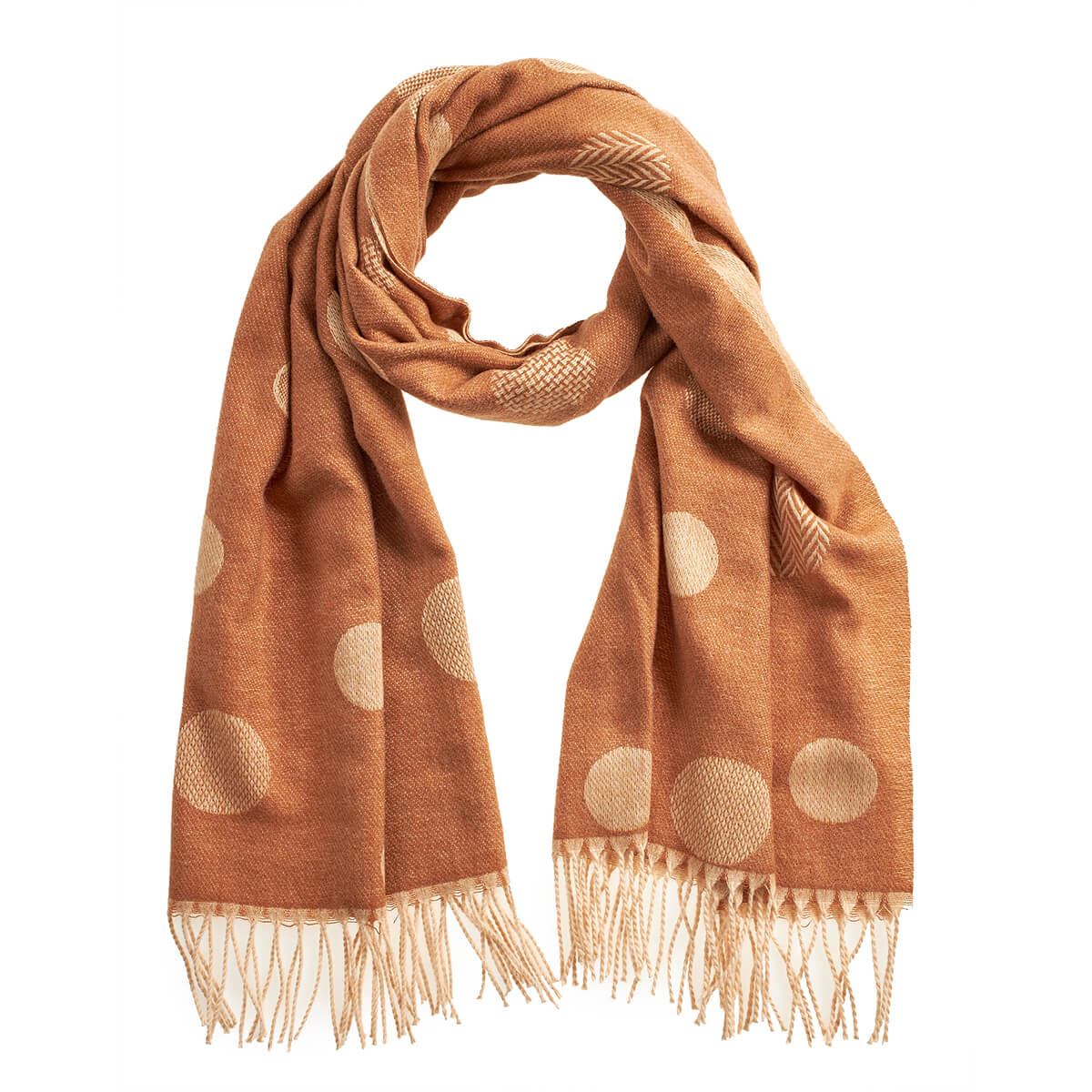 Verde Γυναικείο Κασκόλ 06-1161 Καμηλό