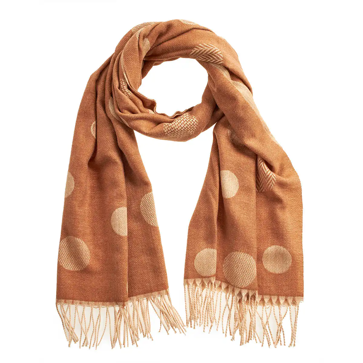 Verde Γυναικείο Κασκόλ 06-1161 Καμηλό