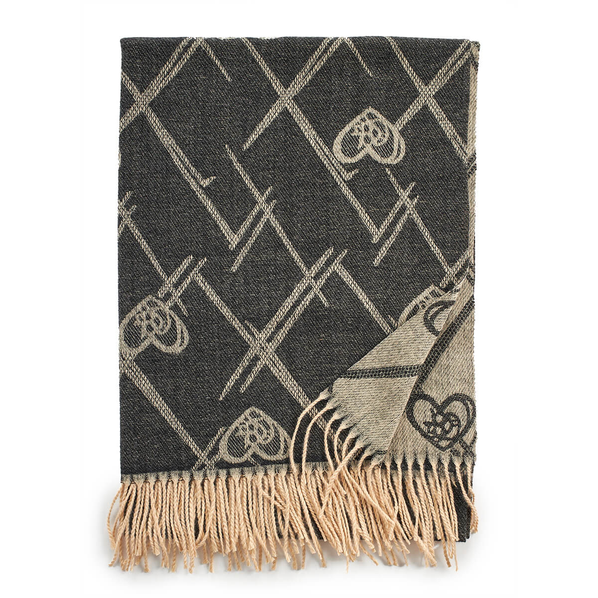 Verde Γυναικείο Κασκόλ 06-1171 Μαύρο