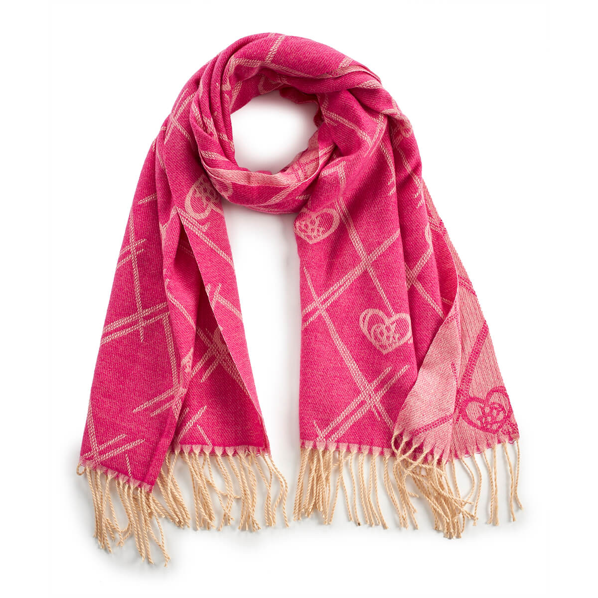 Verde Γυναικείο Κασκόλ 06-1171 Φούξια