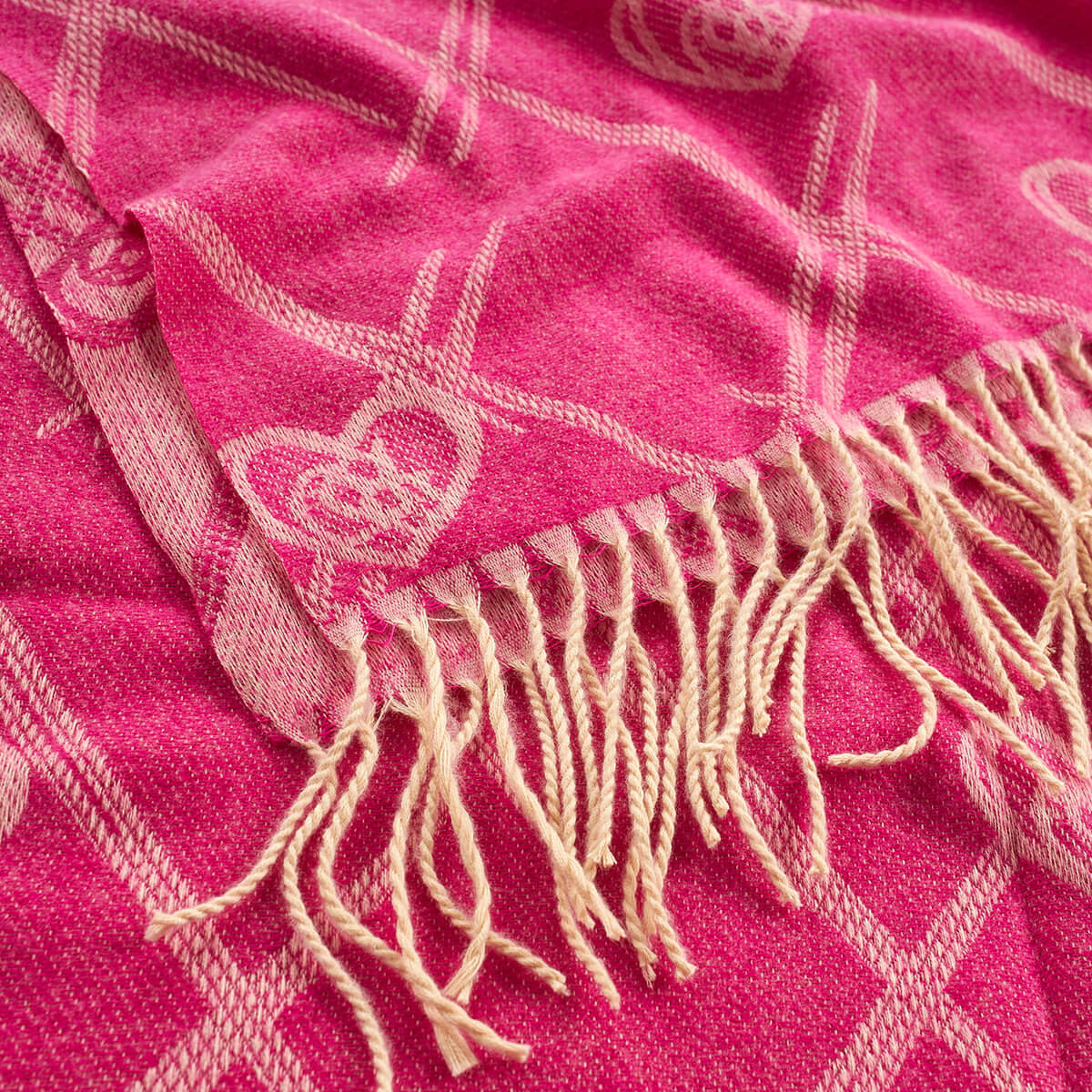 Verde Γυναικείο Κασκόλ 06-1171 Φούξια