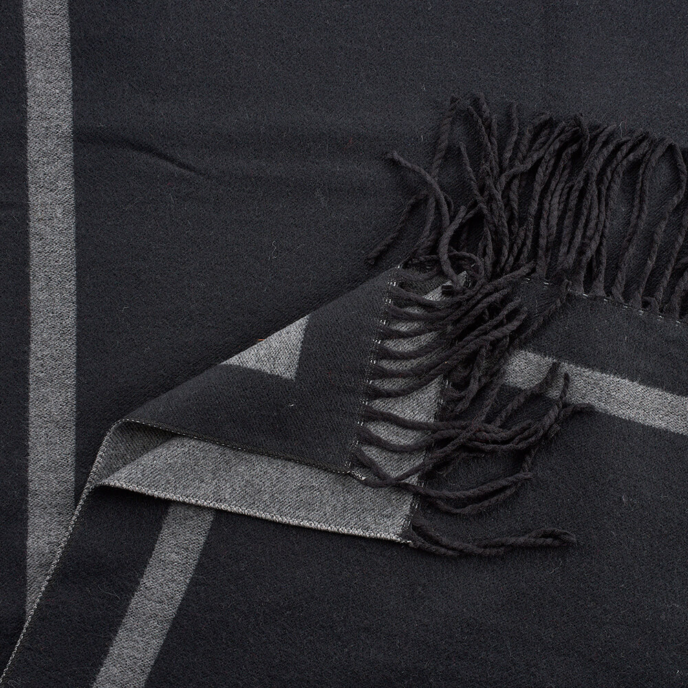 Verde Γυναικείο Κασκόλ 06-1178 Γκρι Μαυρο