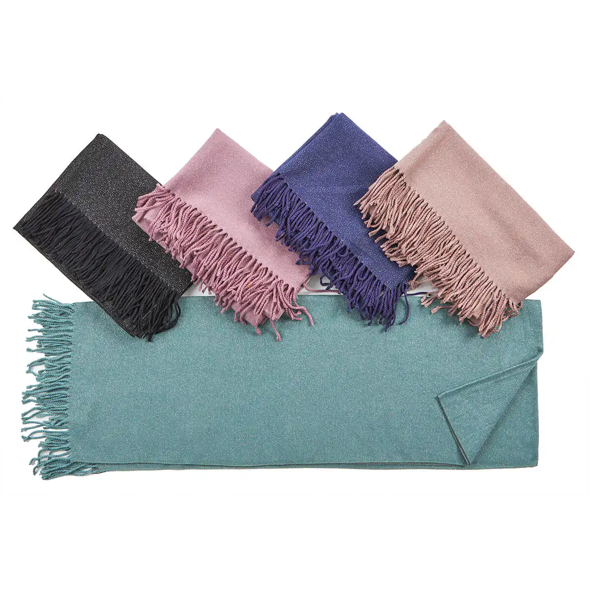 Verde Γυναικείο Κασκόλ 06-1183 Μπλε